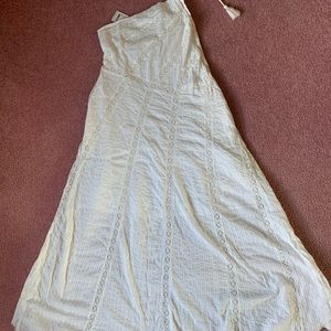 Free People!!!  Ladies one shoulder white dress. NWT.  Size Small.  $75